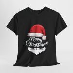 Merry Christmas Black Color T-Shirt For Unisex Heavy Cotton Tee