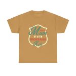 Mother Proud Mom Old Gold Color T-Shirt For Unisex Heavy Cotton Tee