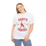 Christmas Santa White Color Tshirt For Unisex Heavy Cotton Tee