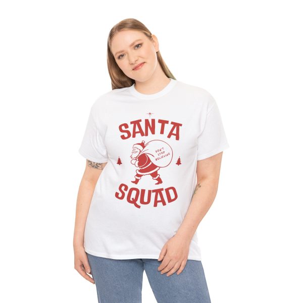 Christmas Santa White Color Tshirt For Unisex Heavy Cotton Tee