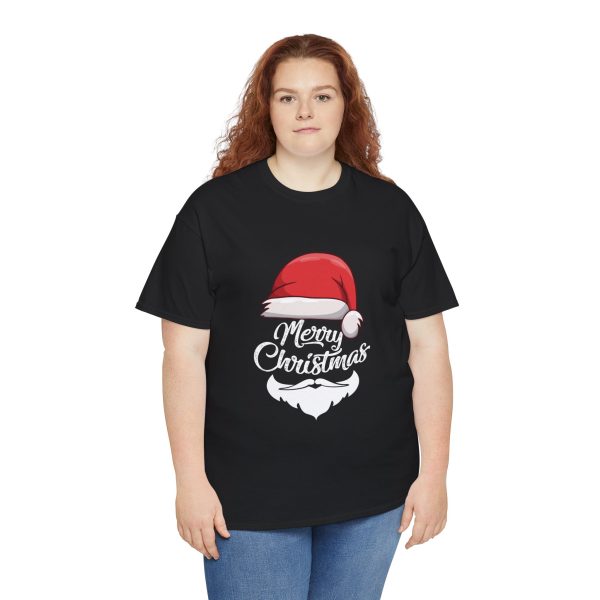 Merry Christmas Black Color T-Shirt For Unisex Heavy Cotton Tee