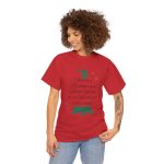 Christmas Tree Red Color Tshirt For Unisex Heavy Cotton Tee