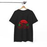 Merry Christmas And Happy New Year Black Color T-Shirt For Unisex Heavy Cotton Tee