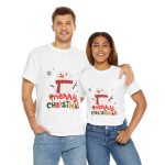 Merry Christmas White Color Tshirt For Unisex Heavy Cotton Tee