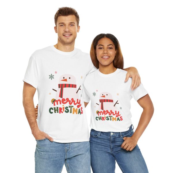 Merry Christmas White Color Tshirt For Unisex Heavy Cotton Tee