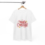 Merry Christmas White Color Tshirt For Unisex Heavy Cotton Tee Merry Christmas White Color Tshirt For Unisex Heavy Cotton Tee