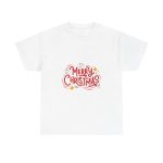 Merry Christmas White Color Tshirt For Unisex Heavy Cotton Tee Merry Christmas White Color Tshirt For Unisex Heavy Cotton Tee