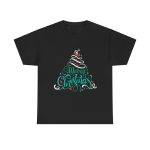 Merry Christmas Black Color T-Shirt For Unisex Heavy Cotton Tee