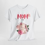 Mother Mom to be White Color Tshirt For Women Heavy Cotton Tee