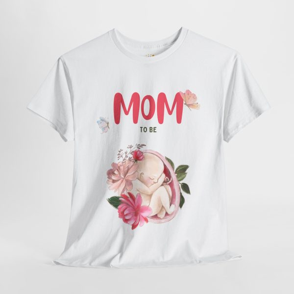 Mother Mom to be White Color Tshirt For Women Heavy Cotton Tee