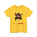 Merry Christmas Yallow Color Tshirt For Unisex Heavy Cotton Tee