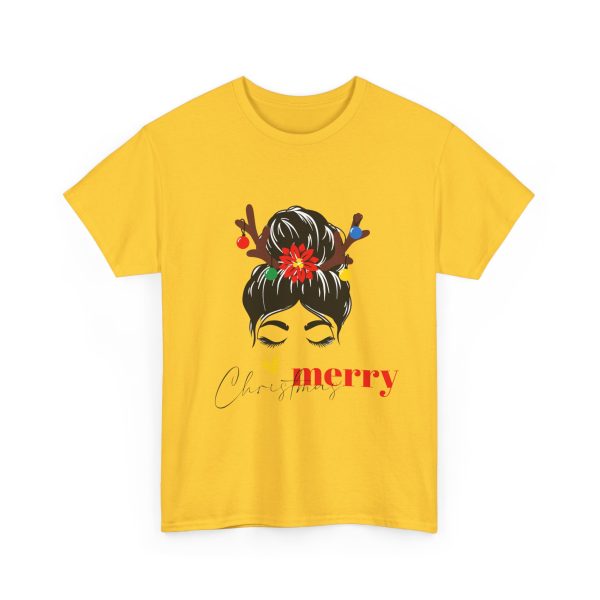 Merry Christmas Yallow Color Tshirt For Unisex Heavy Cotton Tee