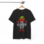 Christmas The Gamer Elf Black Color T-Shirt For Unisex Heavy Cotton Tee