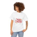 Merry Christmas White Color Tshirt For Unisex Heavy Cotton Tee Merry Christmas White Color Tshirt For Unisex Heavy Cotton Tee