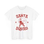 Christmas Santa White Color Tshirt For Unisex Heavy Cotton Tee