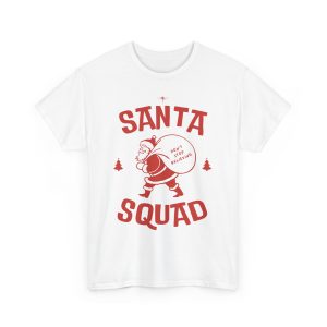 Christmas Santa White Color Tshirt For Unisex Heavy Cotton Tee