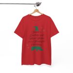 Christmas Tree Red Color Tshirt For Unisex Heavy Cotton Tee