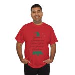 Christmas Tree Red Color Tshirt For Unisex Heavy Cotton Tee