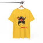 Merry Christmas Yallow Color Tshirt For Unisex Heavy Cotton Tee