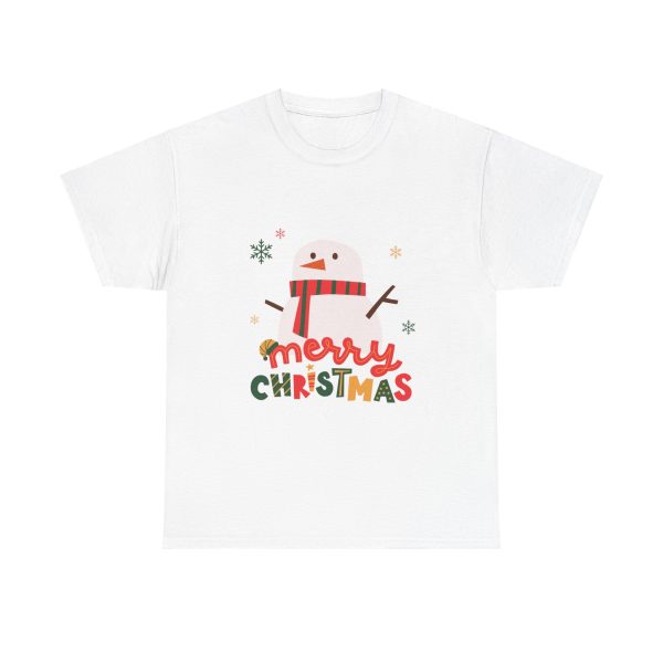 Merry Christmas White Color Tshirt For Unisex Heavy Cotton Tee