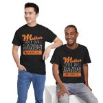 Mother hold our hands Black Color T-Shirt For Unisex Heavy Cotton Tee