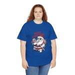 Santa Merry Christmas Royal Color T-Shirt For Unisex Heavy Cotton Tee