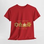 Christmas Red Color Tshirt For Unisex Heavy Cotton Tee
