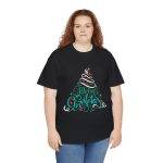 Merry Christmas Black Color T-Shirt For Unisex Heavy Cotton Tee