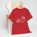 Merry Christmas Red Color T-Shirt for Unisex Heavy Cotton Tee