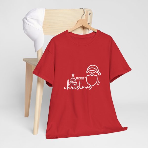Merry Christmas Red Color T-Shirt for Unisex Heavy Cotton Tee