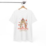Meowy Christmas White Color Tshirt For Unisex Heavy Cotton Tee
