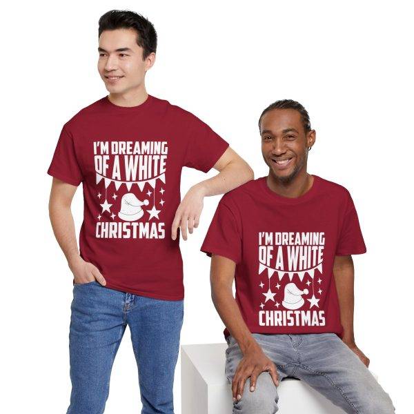 I'M Dreaming of A White Christmas Red Color Tshirt For Unisex Heavy Cotton Tee