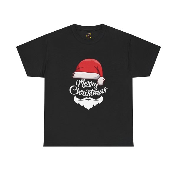 Merry Christmas Black Color T-Shirt For Unisex Heavy Cotton Tee