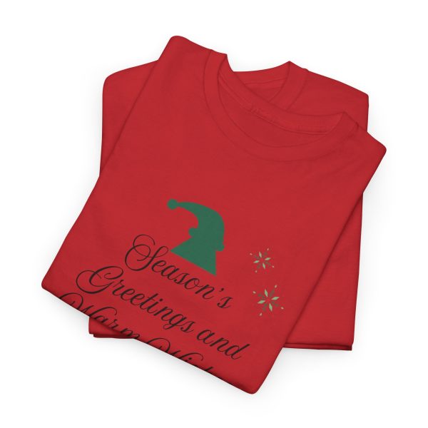 Christmas Tree Red Color Tshirt For Unisex Heavy Cotton Tee