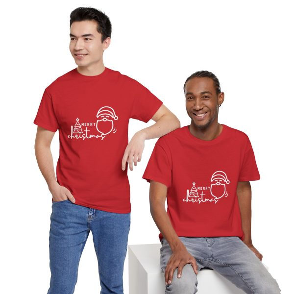 Merry Christmas Red Color T-Shirt for Unisex Heavy Cotton Tee