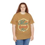 Mother Proud Mom Old Gold Color T-Shirt For Unisex Heavy Cotton Tee