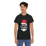 Merry Christmas Black Color T-Shirt For Unisex Heavy Cotton Tee