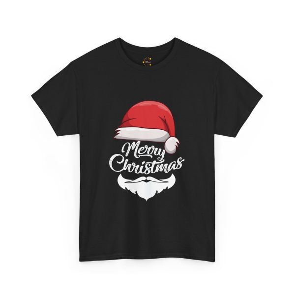 Merry Christmas Black Color T-Shirt For Unisex Heavy Cotton Tee
