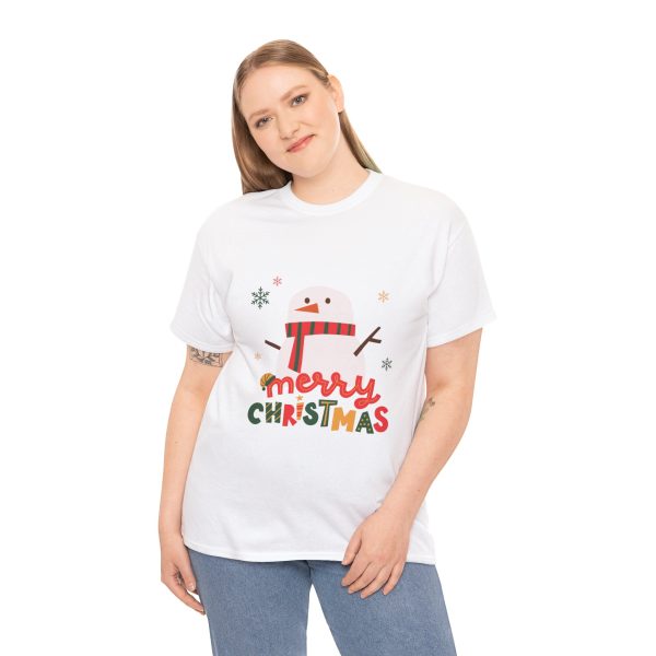 Merry Christmas White Color Tshirt For Unisex Heavy Cotton Tee