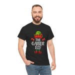 Christmas The Gamer Elf Black Color T-Shirt For Unisex Heavy Cotton Tee