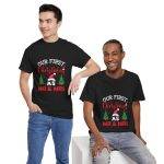Our First Christmas Mr & Mrs Black Color T-Shirt For Unisex Heavy Cotton Tee