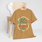 Mother Proud Mom Old Gold Color T-Shirt For Unisex Heavy Cotton Tee