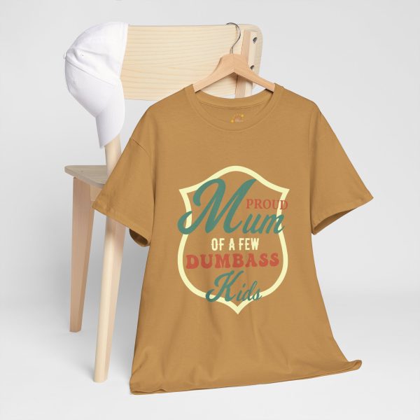 Mother Proud Mom Old Gold Color T-Shirt For Unisex Heavy Cotton Tee