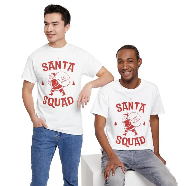 Christmas Santa White Color Tshirt For Unisex Heavy Cotton Tee