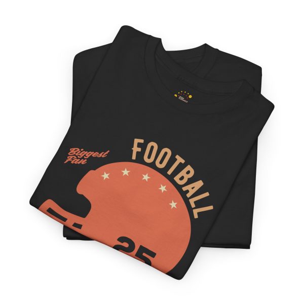 Mother Football Mom Black Color T-Shirt For Unisex Heavy Cotton Tee