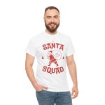 Christmas Santa White Color Tshirt For Unisex Heavy Cotton Tee