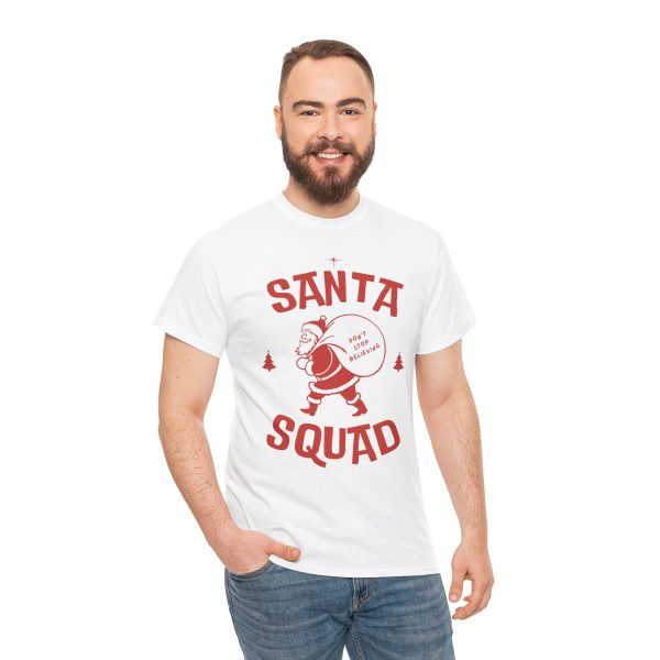 Christmas Santa White Color Tshirt For Unisex Heavy Cotton Tee