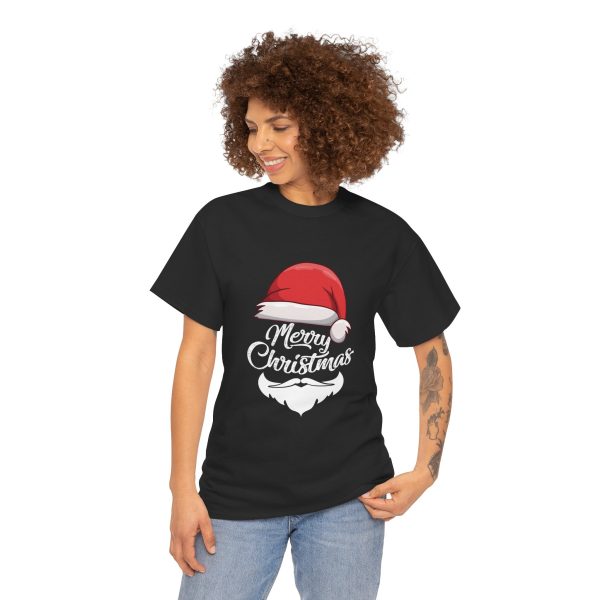 Merry Christmas Black Color T-Shirt For Unisex Heavy Cotton Tee