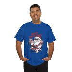 Santa Merry Christmas Royal Color T-Shirt For Unisex Heavy Cotton Tee