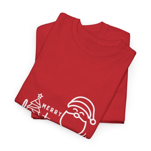 Merry Christmas Red Color T-Shirt for Unisex Heavy Cotton Tee